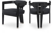 Carlyle Vegan Leather Upholstered Dining Chair in Black - 563Black-C