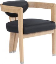 Carlyle Vegan Leather Upholstered Dining Chair in Black - 564Black-C