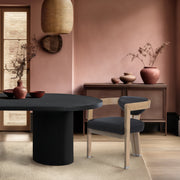 Carlyle Vegan Leather Upholstered Dining Chair in Black - 564Black-C