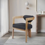 Carlyle Vegan Leather Upholstered Dining Chair in Black - 564Black-C