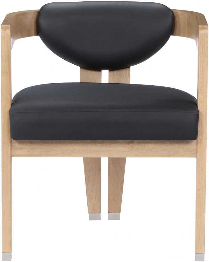 Carlyle Vegan Leather Upholstered Dining Chair in Black - 564Black-C