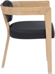 Carlyle Vegan Leather Upholstered Dining Chair in Black - 564Black-C