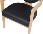 Carlyle Vegan Leather Upholstered Dining Chair in Black - 564Black-C