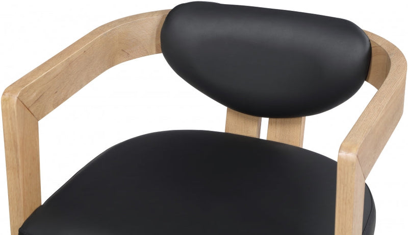 Carlyle Vegan Leather Upholstered Dining Chair in Black - 564Black-C