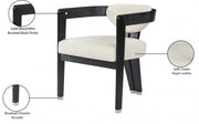 Carlyle Vegan Leather Upholstered Dining Chair in Cream - 563Cream-C