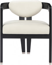 Carlyle Vegan Leather Upholstered Dining Chair in Cream - 563Cream-C