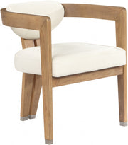 Carlyle Vegan Leather Upholstered Dining Chair in Cream - 564Cream-C
