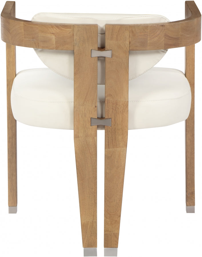 Carlyle Vegan Leather Upholstered Dining Chair in Cream - 564Cream-C