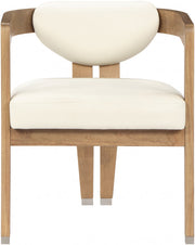 Carlyle Vegan Leather Upholstered Dining Chair in Cream - 564Cream-C
