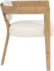 Carlyle Vegan Leather Upholstered Dining Chair in Cream - 564Cream-C