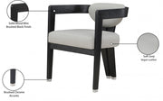 Carlyle Vegan Leather Upholstered Dining Chair in Grey - 563Grey-C