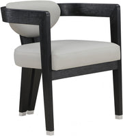 Carlyle Vegan Leather Upholstered Dining Chair in Grey - 563Grey-C