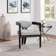 Carlyle Vegan Leather Upholstered Dining Chair in Grey - 563Grey-C