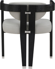 Carlyle Vegan Leather Upholstered Dining Chair in Grey - 563Grey-C