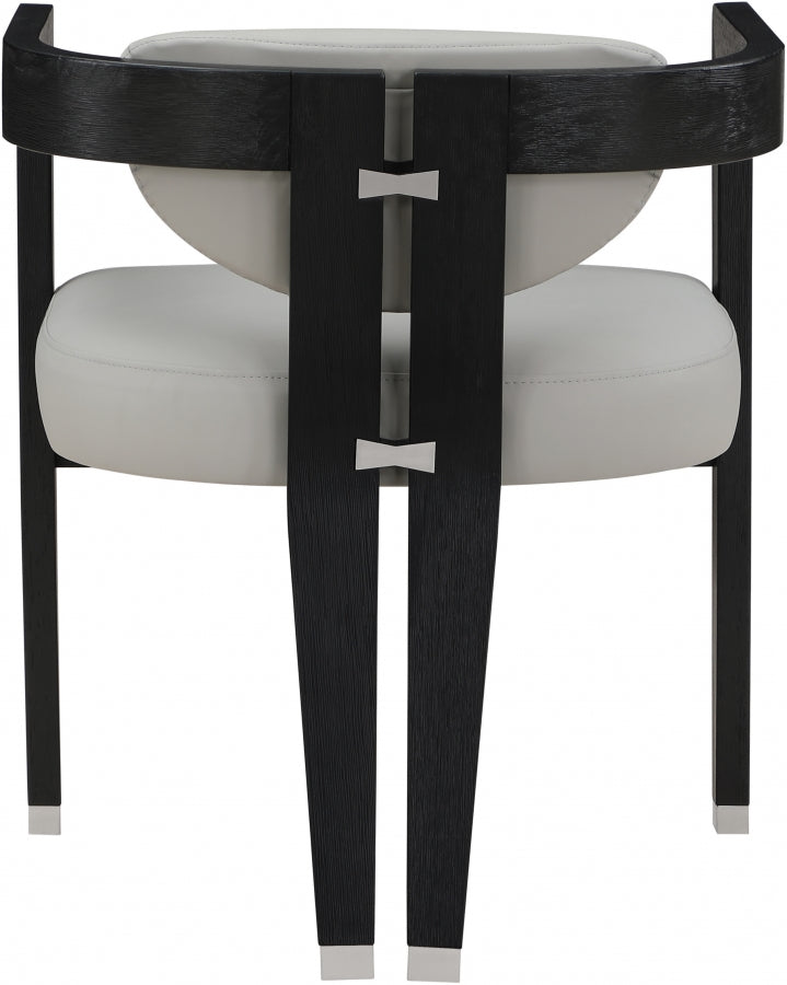 Carlyle Vegan Leather Upholstered Dining Chair in Grey - 563Grey-C