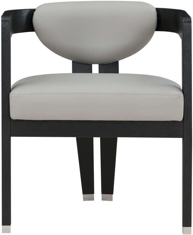 Carlyle Vegan Leather Upholstered Dining Chair in Grey - 563Grey-C