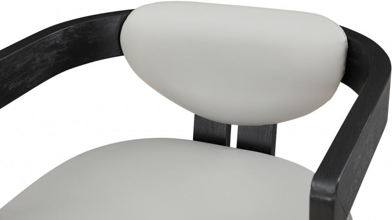 Carlyle Vegan Leather Upholstered Dining Chair in Grey - 563Grey-C