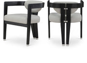 Carlyle Vegan Leather Upholstered Dining Chair in Grey - 563Grey-C