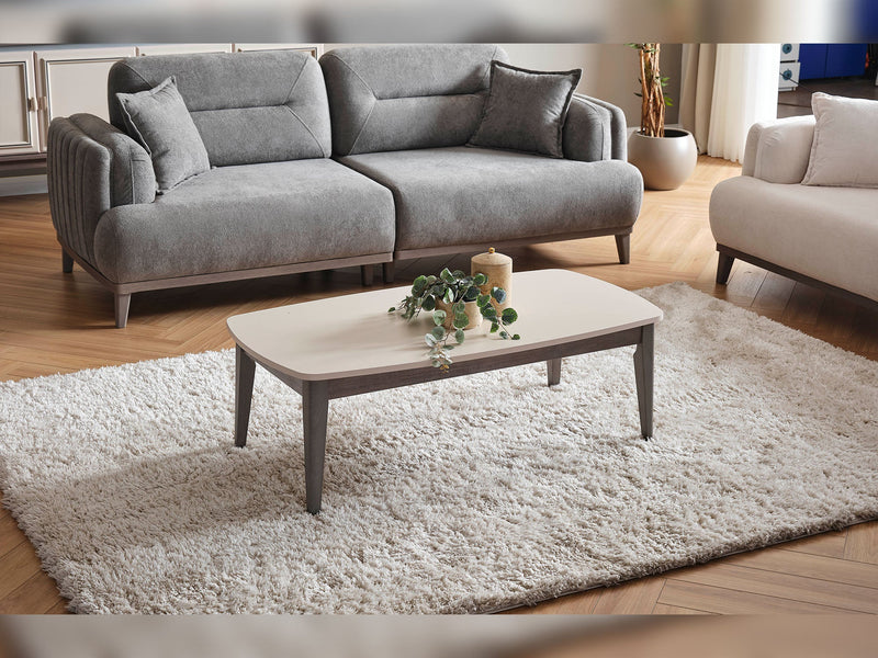 Carmen 4-pieces (2 Sofa & 2 Chair) Livingroom in Beige - Brown - 200-ELIF-CAR-A521-3311