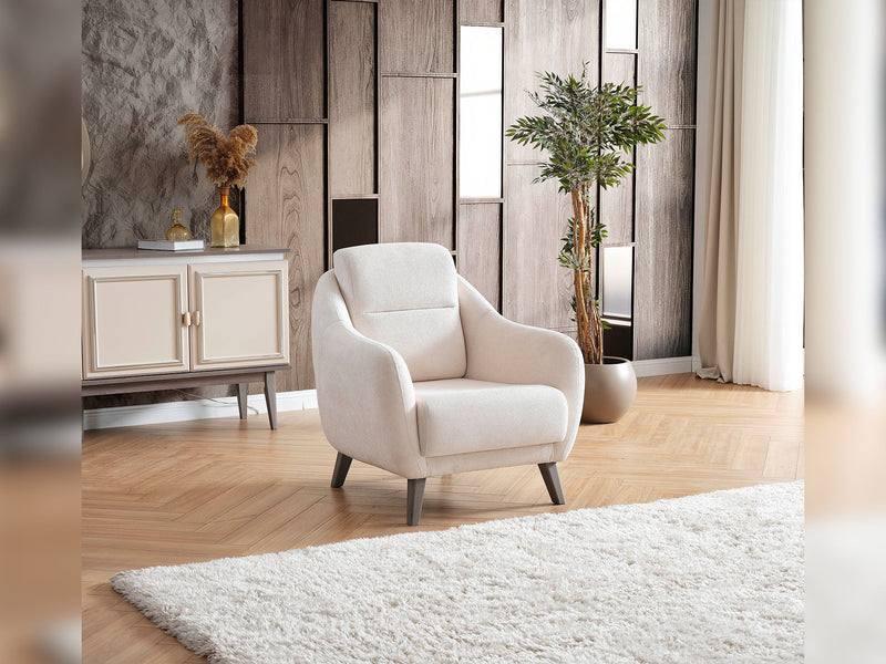 Carmen 4-pieces (2 Sofa & 2 Chair) Livingroom in Beige - Brown - 200-ELIF-CAR-A521-3311