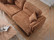 Carmen 4-pieces (2 Sofa & 2 Chair) Livingroom in Beige - Brown - 200-ELIF-CAR-A521-3311