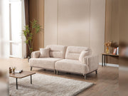 Carmen 4-pieces (2 Sofa & 2 Chair) Livingroom in Beige - Brown - 200-ELIF-CAR-A521-3311