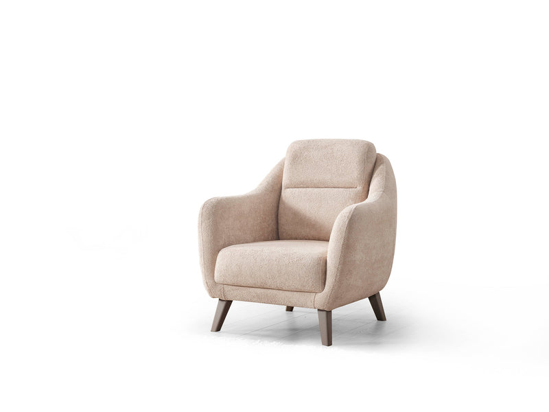 Carmen 4-pieces (2 Sofa & 2 Chair) Livingroom in Beige - Brown - 200-ELIF-CAR-A521-3311