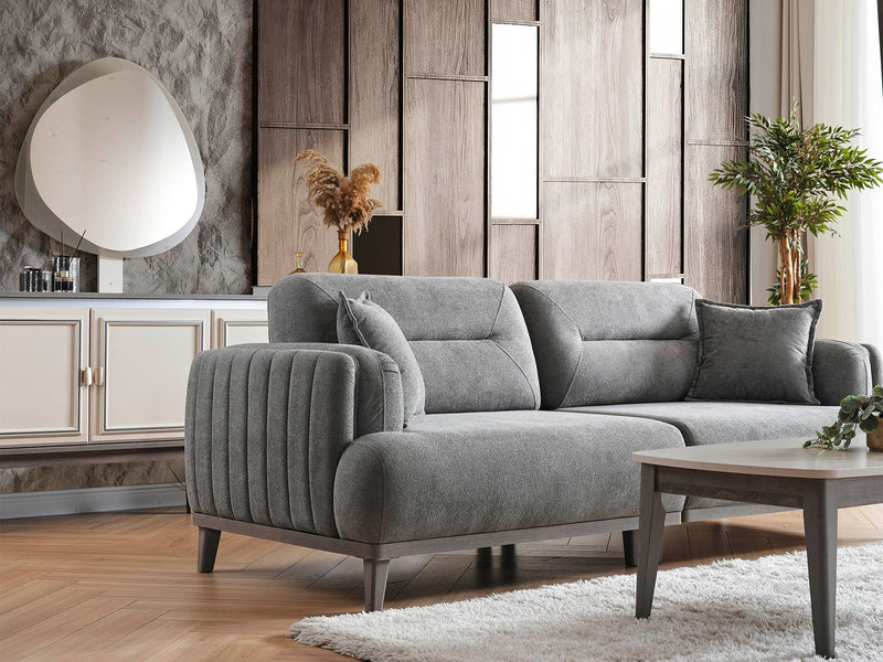 Carmen 4-pieces (2 Sofa & 2 Chair) Livingroom in Beige - Brown - 200-ELIF-CAR-A521-3311