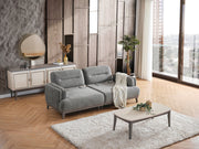 Carmen 4-pieces (2 Sofa & 2 Chair) Livingroom in Beige - Brown - 200-ELIF-CAR-A521-3311