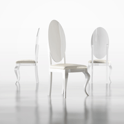 Carmen Arm And Side White Chair - Gate FurnitureDining Chair