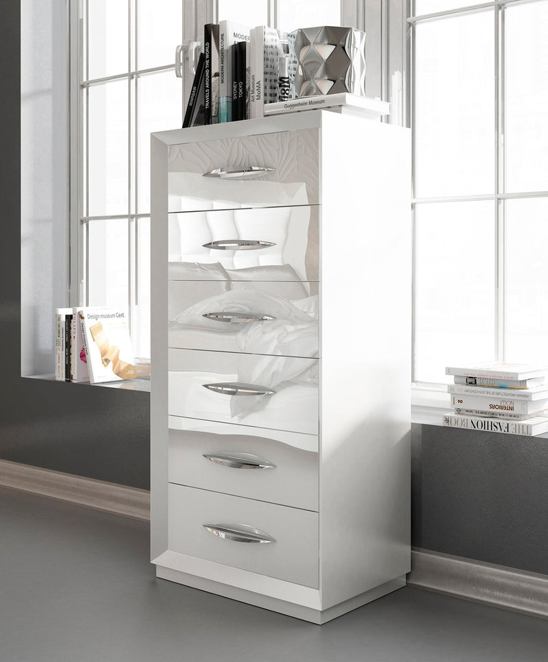 Carmen Bedroom White Set - Gate FurnitureBedroom Set