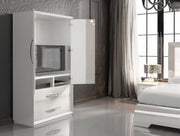 Carmen Bedroom White Set - Gate FurnitureBedroom Set