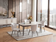 Carmen Diningroom (Consol With Mirror & Dining Table & 6 Dining Chair) - 200-ELIF-CAR-A522-DT-6-SET