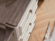 Carmen Dresser With Mirror & Ottoman - 200-ELIF-CAR-A521-DR