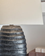 Caronick Antique Silver Finish Table Lamp (Set of 2) - L243684