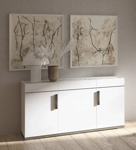 Carrara 3 Door Buffet - i32299 - Gate Furniture