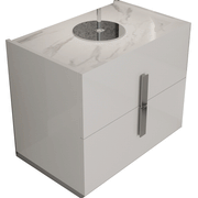 Carrara Nightstand White - i28813 - Gate Furniture