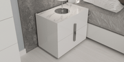 Carrara Nightstand White - Gate FurnitureNightstand