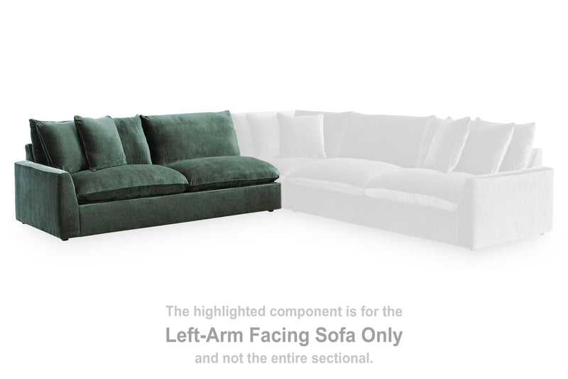 Carriage View Jade Left-Arm Facing Sofa - 7800166