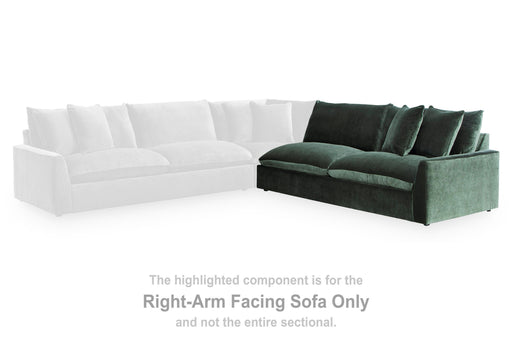 Carriage View Jade Right-Arm Facing Sofa - 7800167