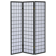 Carrie 3-Panel Room Divider Folding Shoji Screen Black - 4622