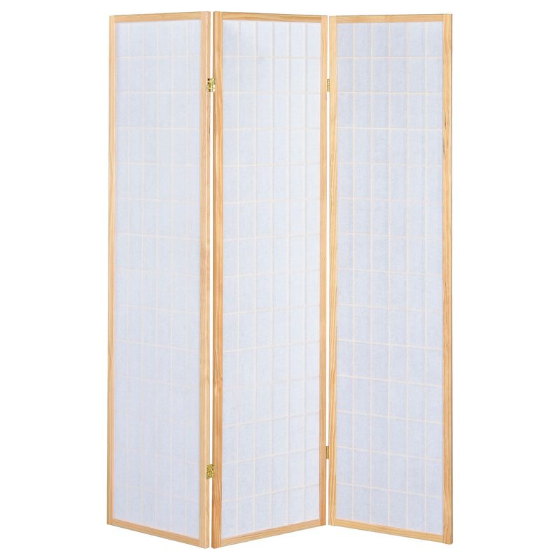 Carrie 3-Panel Room Divider Folding Shoji Screen Natural - 4621