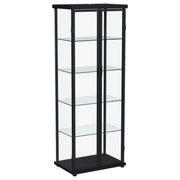 Carrillo 4-shelf Display Curio Cabinet with LED Lighting Black - 950400