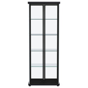 Carrillo 4-shelf Display Curio Cabinet with LED Lighting Black - 950400