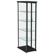 Carrillo 4-shelf Display Curio Cabinet with LED Lighting Black - 950400