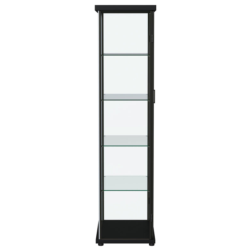Carrillo 4-shelf Display Curio Cabinet with LED Lighting Black - 950400