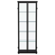 Carrillo 4-shelf Display Curio Cabinet with LED Lighting Black - 950400