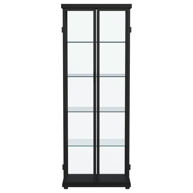Carrillo 4-shelf Display Curio Cabinet with LED Lighting Black - 950400