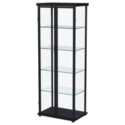Carrillo 4-shelf Display Curio Cabinet with LED Lighting Black - 950400