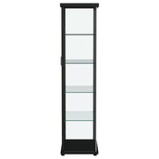 Carrillo 4-shelf Display Curio Cabinet with LED Lighting Black - 950400